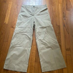 Ann Taylor Khaki Wide Leg Pants Sz. 8
